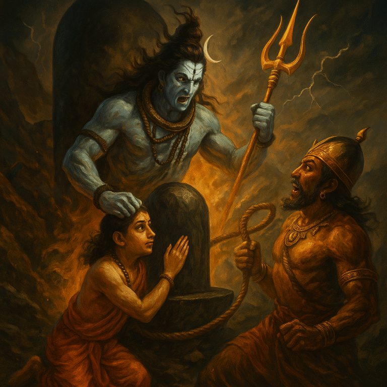 भगवान शिव और मार्कंडेय